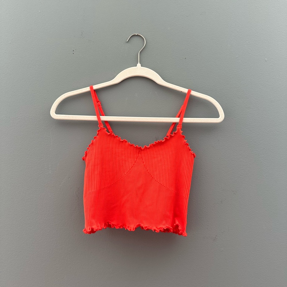 Aerie Seamless Rib Corset Bra Top, S, Starburst